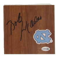 Bob McAdoo Signed UNC Tar Heels Logo 6x6 Court Piece (JSA) at PristineAuction.com
