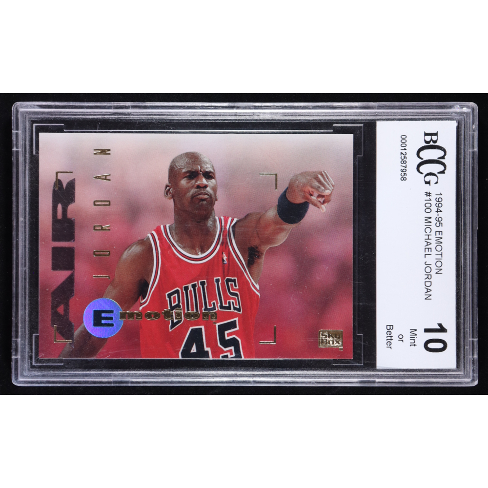Michael Jordan 1994-95 Emotion #100 (BCCG 10) at PristineAuction.com