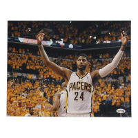 Paul George Signed Pacers 11x14 Photo (JSA) at PristineAuction.com