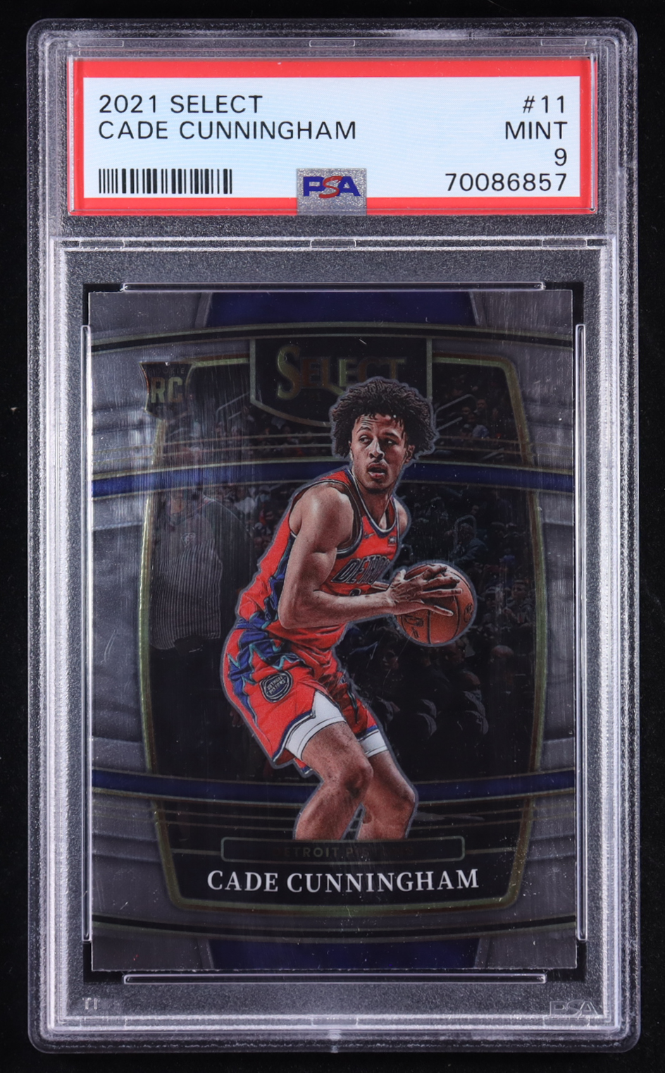 Cade Cunningham 2021 Panini Select Concourse #11 RC (PSA 9) at PristineAuction.com Cade Cunningham 2021 Panini Select Concourse #11 RC (PSA 9) at PristineAuction.com