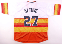 Jose Altuve Signed Jersey Inscribed "17, 22 WS Champs" (Beckett) at PristineAuction.com