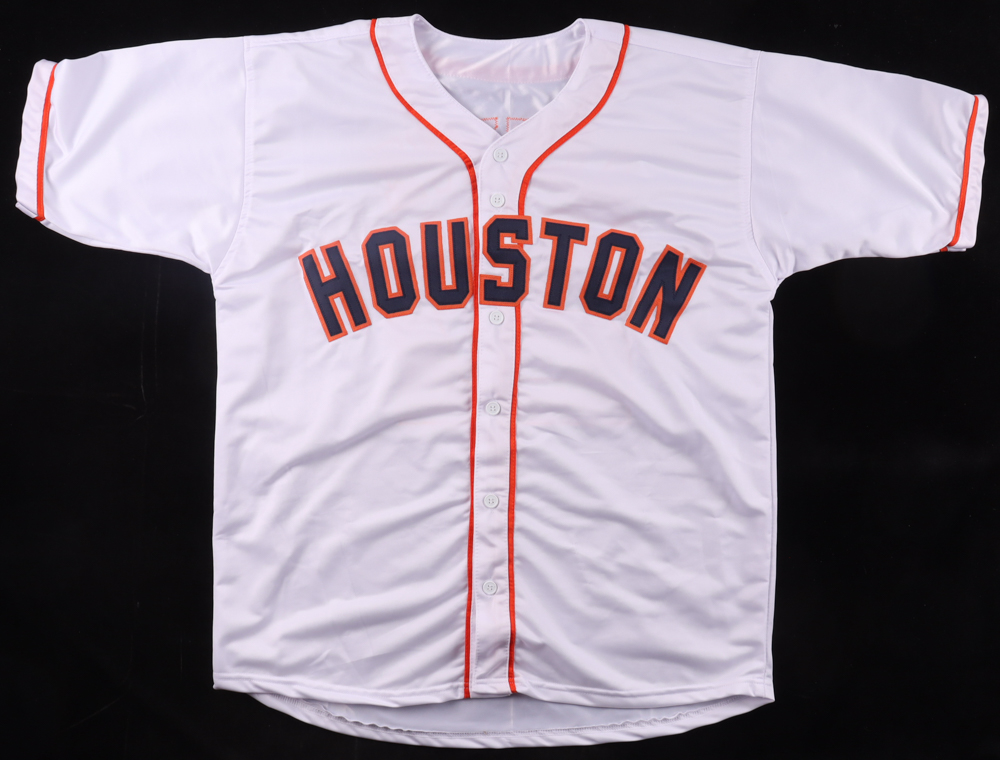 Jose Altuve Signed Jersey Inscribed "17, 22 WS Champs" (Beckett) at PristineAuction.com Jose Altuve Signed Jersey Inscribed "17, 22 WS Champs" (Beckett) at PristineAuction.com