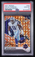 Micah Parsons 2021 Panini Mosaic Reactive Orange #362 RC (PSA 10) at PristineAuction.com