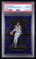Victor Wembanyama 2023-24 Panini Select Concourse Blue #87 RC (PSA 10) at PristineAuction.com
