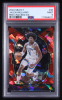 Jalen Williams 2022-23 Panini Select Concourse Red Cracked Ice #90 RC (PSA 9) at PristineAuction.com