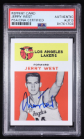 Jerry West Signed 1961-62 Fleer #43 Reprint Card (PSA) at PristineAuction.com