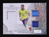 Neymar Junior 2025 Leaf ITG Used Sports Gate Attraction Dual Relic Silver Sparkle Foil #GA25 #12/25 at PristineAuction.com