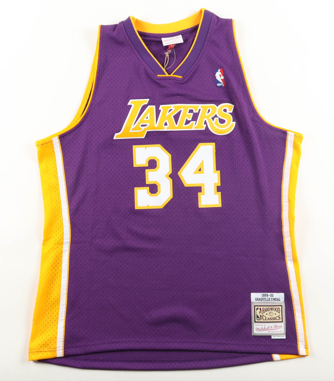 Shaquille O'Neal Signed Lakers Mitchell & Ness Authentic Jersey (Fanatics) at PristineAuction.com Shaquille O'Neal Signed Lakers Mitchell & Ness Authentic Jersey (Fanatics) at PristineAuction.com