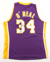 Shaquille O'Neal Signed Lakers Mitchell & Ness Authentic Jersey (Fanatics) at PristineAuction.com