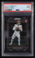 Brock Purdy 2022 Panini Chronicles Prizm Black #8 RC (PSA 9) at PristineAuction.com