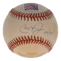 Cal Ripken Jr. Signed 1998 LE OAL Baseball With Commemorative Stamp (Ripken Jr.) at PristineAuction.com