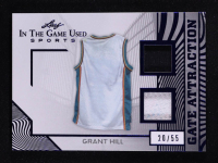 Grant Hill 2025 Leaf ITG Used Sports Gate Attraction Dual Relic Blue Foil #GA12 #20/55 at PristineAuction.com