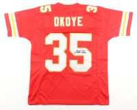 Christian Okoye Signed Jersey (JSA) at PristineAuction.com