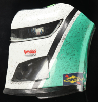 Chase Elliott Race-Used 2024 Kansas Speedway 2 #9 Unifirst Partial Left Nose Car Piece (Hendrick Motorsports) at PristineAuction.com