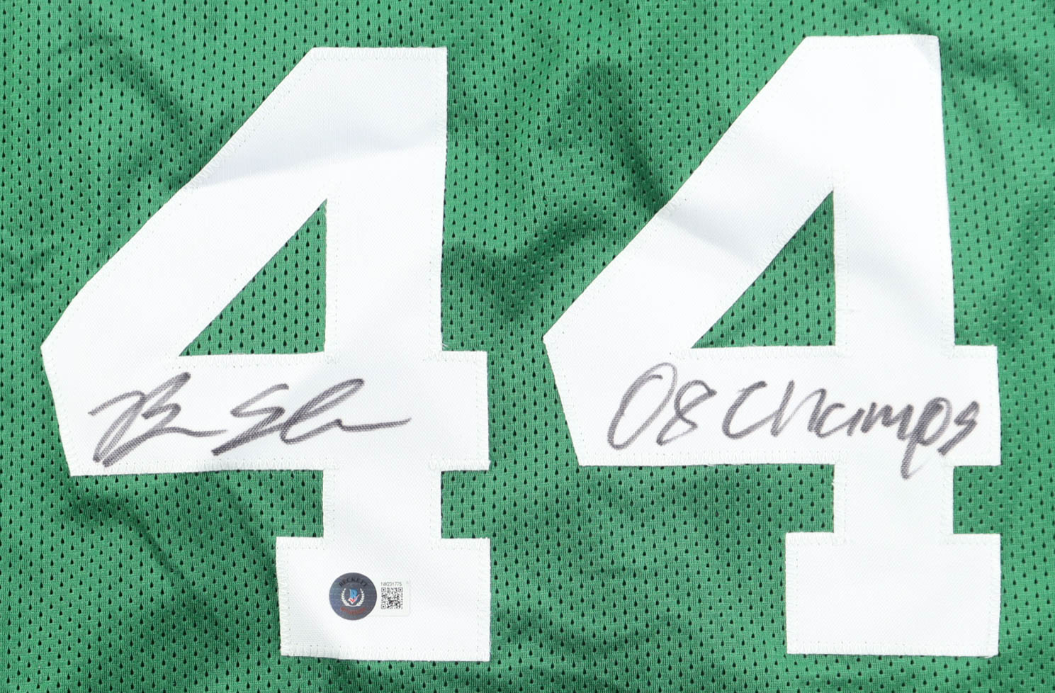 Brian Scalabrine Signed Jersey Inscribed "08 Champs" (Beckett) at PristineAuction.com Brian Scalabrine Signed Jersey Inscribed "08 Champs" (Beckett) at PristineAuction.com