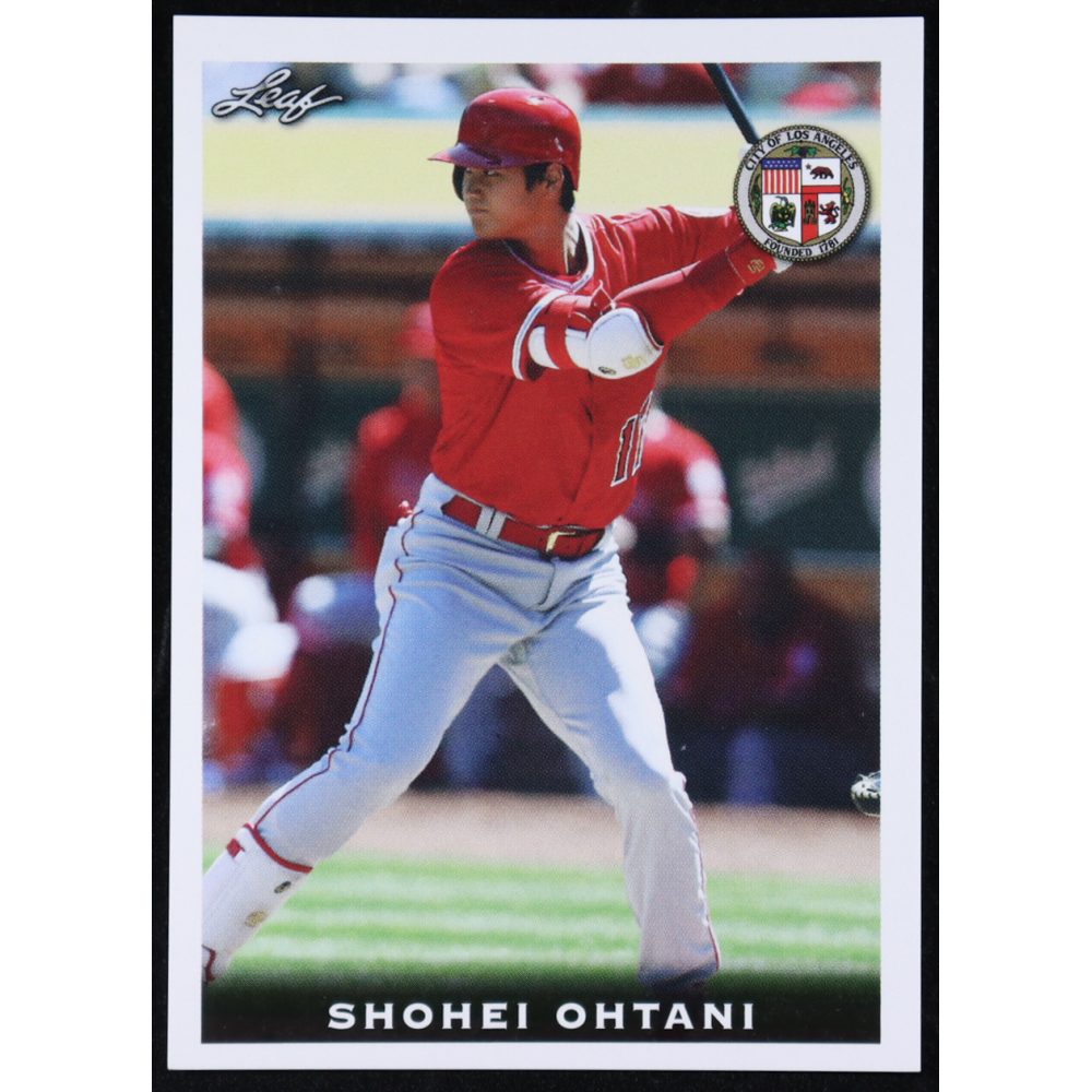 Shohei Ohtani 2018 Leaf National Convention Shohei Ohtani #Rookie01 RC at PristineAuction.com