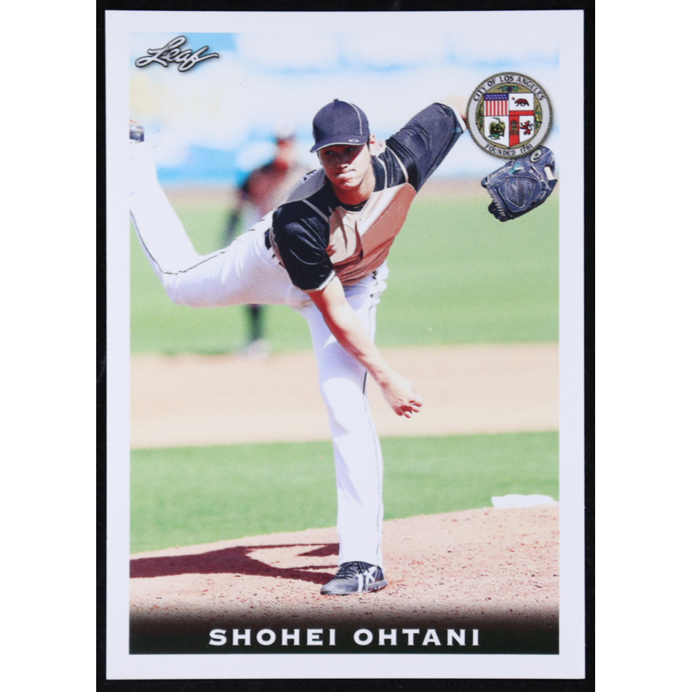 Shohei Ohtani 2018 Leaf National Convention Shohei Ohtani #Rookie05 RC at PristineAuction.com