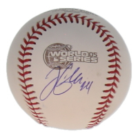 Joe Crede Signed 2005 World Series Logo Baseball (JSA) at PristineAuction.com