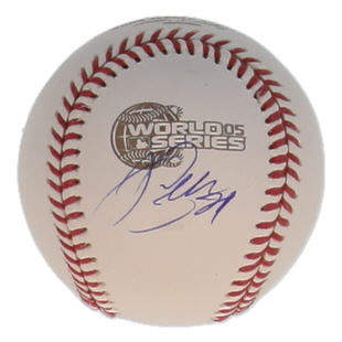 Joe Crede Signed 2005 World Series Logo Baseball (JSA) at PristineAuction.com Joe Crede Signed 2005 World Series Logo Baseball (JSA) at PristineAuction.com
