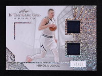 Nikola Jokic 2025 Leaf ITG Used Sports Gate Attraction Dual Relic Silver Sparkle Foil #GA26 #13/25 at PristineAuction.com
