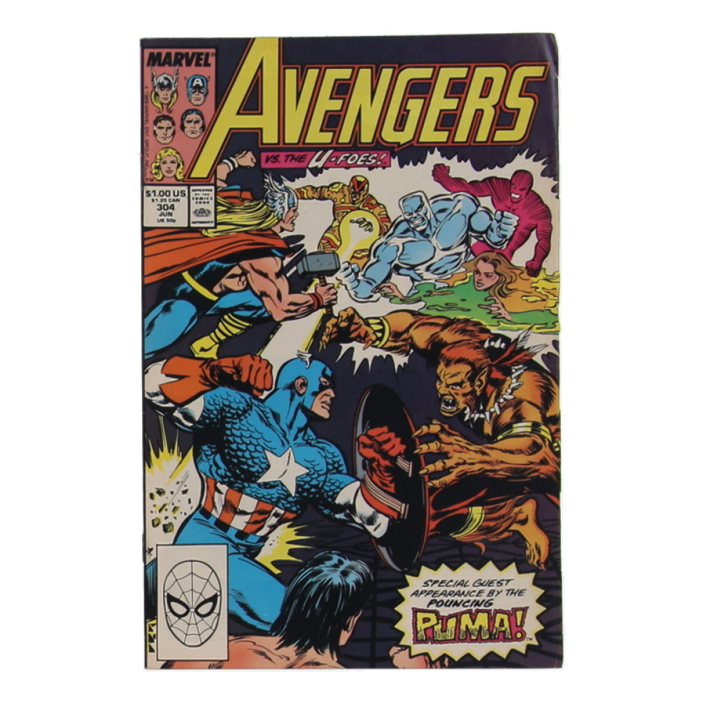 1989 "Avengers" Issue #304 Marvel Comic Book at PristineAuction.com