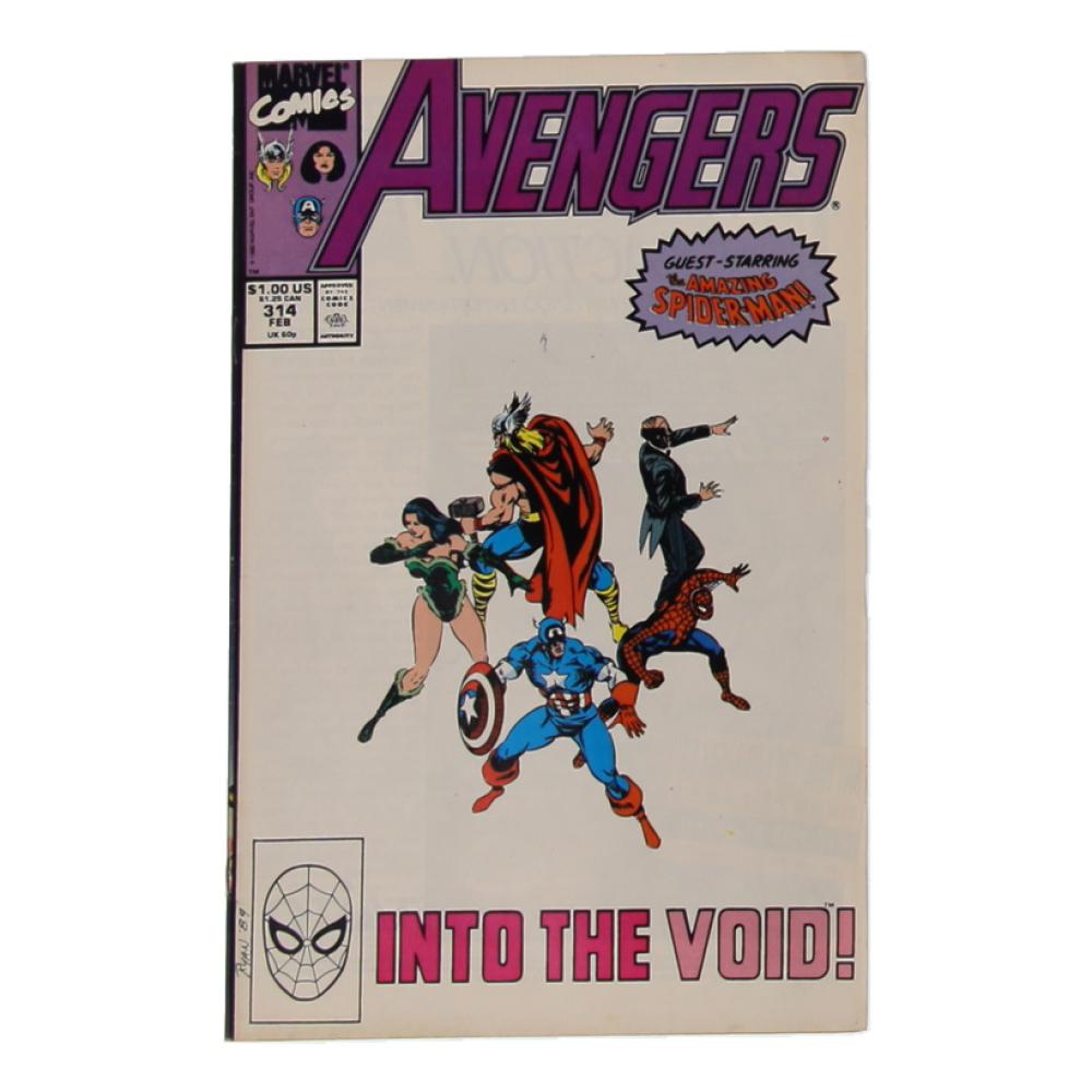 1990 "Avengers" Issue #314 Marvel Comic Book at PristineAuction.com