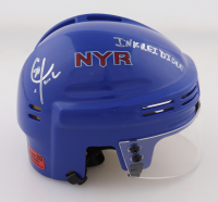 Chris Kreider Signed Rangers Mini Helmet Inscribed "Inkreidible" (Kreider) at PristineAuction.com