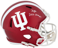 Kaelon Black Signed Indiana Hoosiers Full-Size Speed Helmet Inscribed "2025 Champs" (Schwartz) at PristineAuction.com