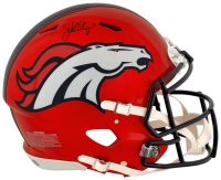 John Elway Signed Broncos Full-Size Authentic On-Field Flash Alternate Speed Helmet (Schwartz) at PristineAuction.com