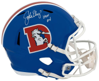 John Elway Signed Broncos Full-Size Throwback Alternate Speed Helmet Inscribed "HOF 04" (Schwartz) at PristineAuction.com