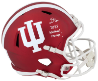D'Angelo Ponds Signed Indiana Hoosiers Full-Size Speed Helmet Inscribed "2025 National Champs" (Schwartz) at PristineAuction.com