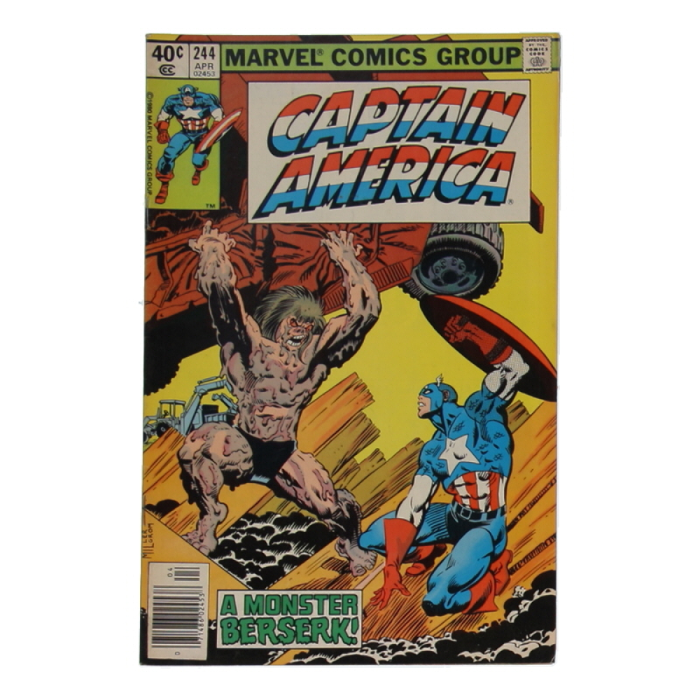 1980 "Captain America" Issue #244 Marvel Comic Book at PristineAuction.com