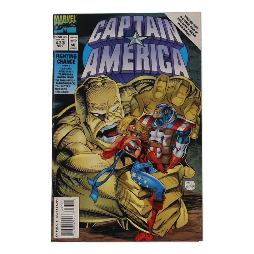 1994 "Captain America" Issue #433 Marvel Comic Book at PristineAuction.com