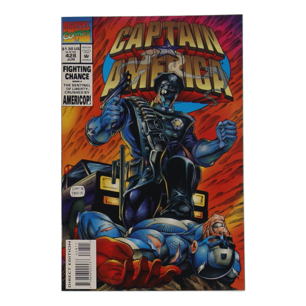 1994 "Captain America" Issue #428 Marvel Comic Book at PristineAuction.com