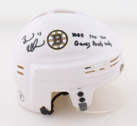 Brad Marchand Signed Bruins Mini Helmet Inscribed "1000 Games 200 Points 400 Games" (Marchand) at PristineAuction.com