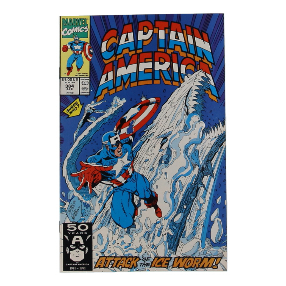 1991 "Captain America" Issue #384 Marvel Comic Book at PristineAuction.com