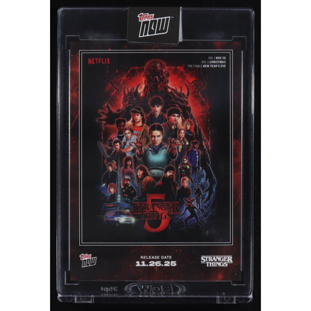 Stranger Things 2025 Topps Now Netflix #STRA at PristineAuction.com