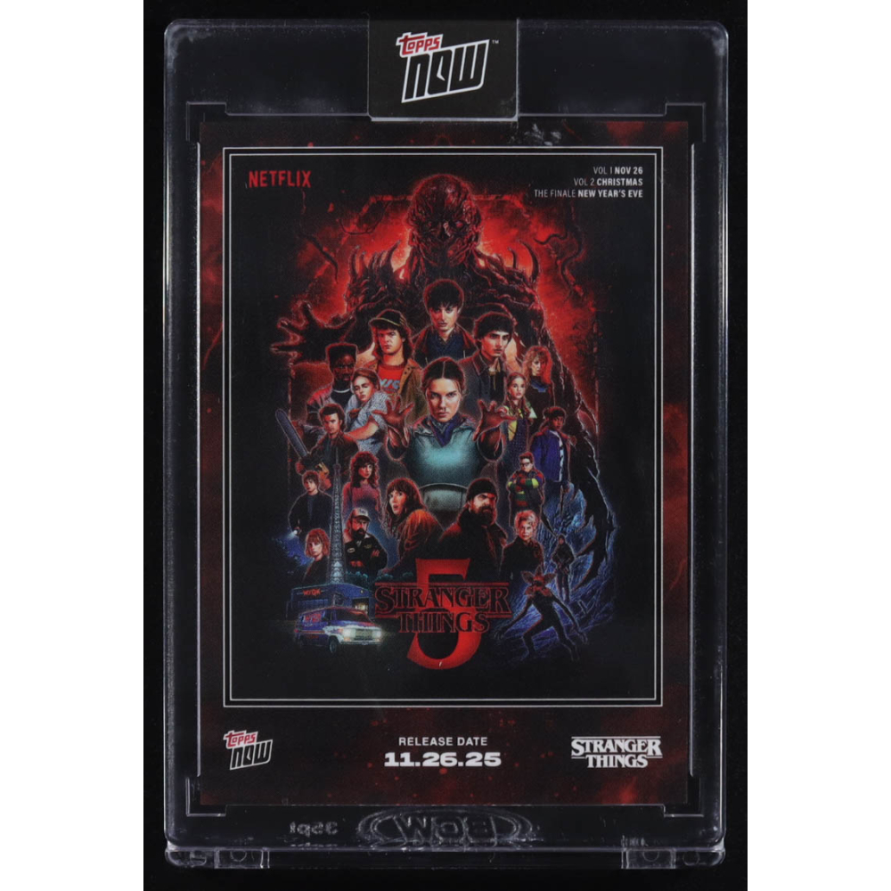 Stranger Things 2025 Topps Now Netflix #STRA at PristineAuction.com