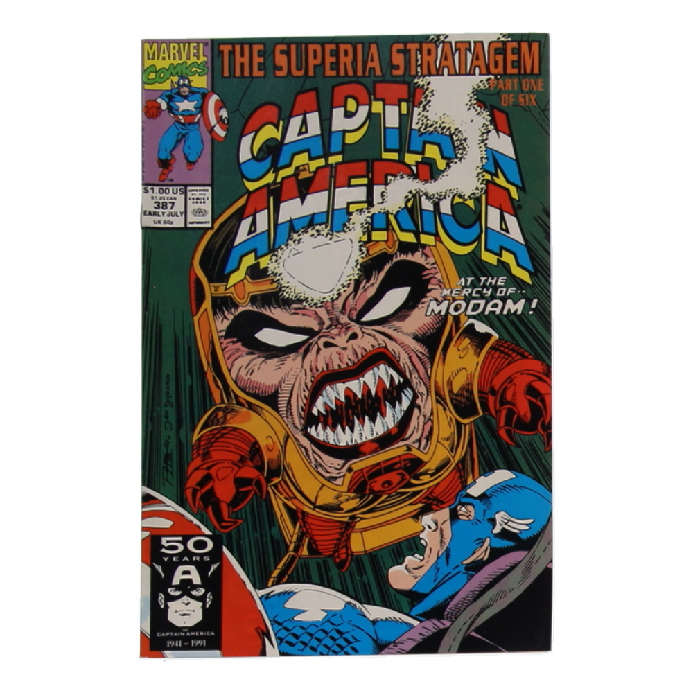 1991 "Captain America" Issue #387 Marvel Comic Book at PristineAuction.com