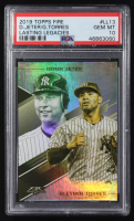 Gleyber Torres / Derek Jeter 2019 Topps Fire Lasting Legacies #LL13 (PSA 10) at PristineAuction.com