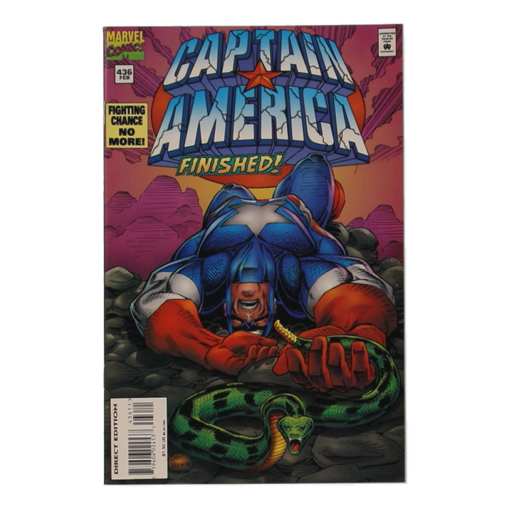 1995 "Captain America" Issue #436 Marvel Comic Book at PristineAuction.com