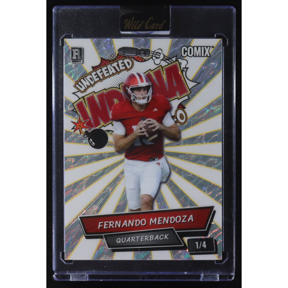 Fernando Mendoza 2025 Wild Card Comix Indiana Island #FM01 #1/4 RC at PristineAuction.com