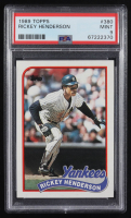Rickey Henderson 1989 Topps #380 (PSA 9) at PristineAuction.com