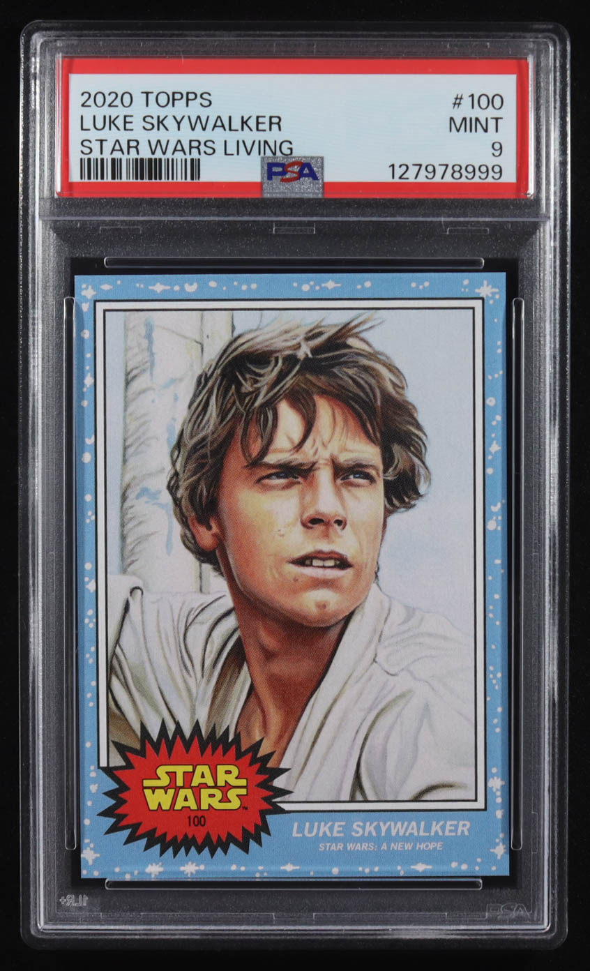 Luke Skywalker 2020 Topps Living Star Wars Set #100 (PSA 9) at PristineAuction.com Luke Skywalker 2020 Topps Living Star Wars Set #100 (PSA 9) at PristineAuction.com