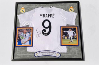 Kylian Mbappe Signed Custom Framed Jersey Display (PSA) at PristineAuction.com
