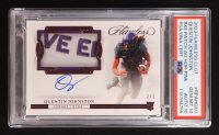 Quentin Johnston 2023 Panini Flawless Collegiate Flawless Rookie Patch Autographs Horizontal Pink #RPAH-QUJ RC #2/3 (PSA 10 | Autograph Graded PSA 10) at PristineAuction.com