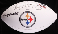 Terry Bradshaw Signed Steelers Logo Football (Beckett) at PristineAuction.com