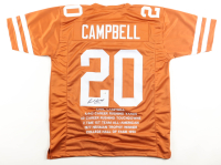 Earl Campbell Signed Career Highlight Stat Jersey (JSA) at PristineAuction.com