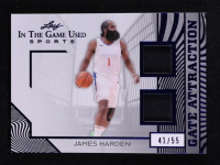 James Harden 2025 Leaf ITG Used Sports Gate Attraction Dual Relic Blue Foil #GA14 #41/55 at PristineAuction.com