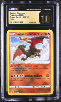 Radiant Charizard 2023 Pokemon TCG Sword & Shield Crown Zenith #020 (CGC 10 | Black Label) at PristineAuction.com